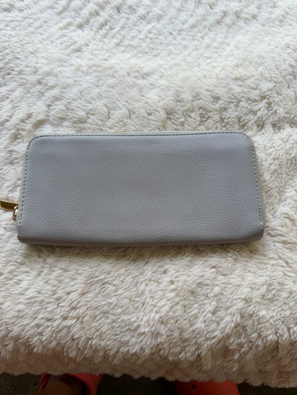 Classic Gray Zip-Around Women's Wallet